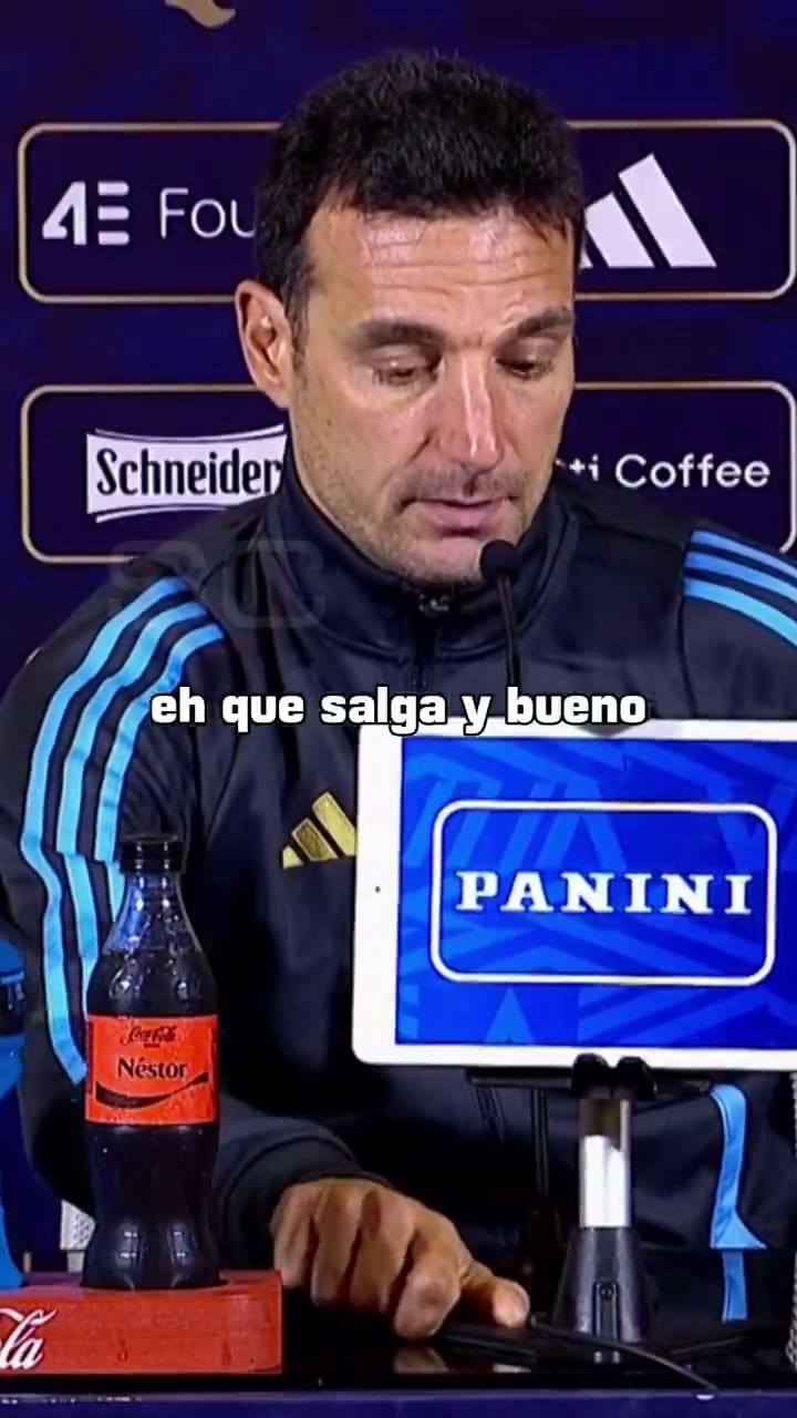 Lionel Scaloni sobre la salida de Messi en el partido contra Colombia