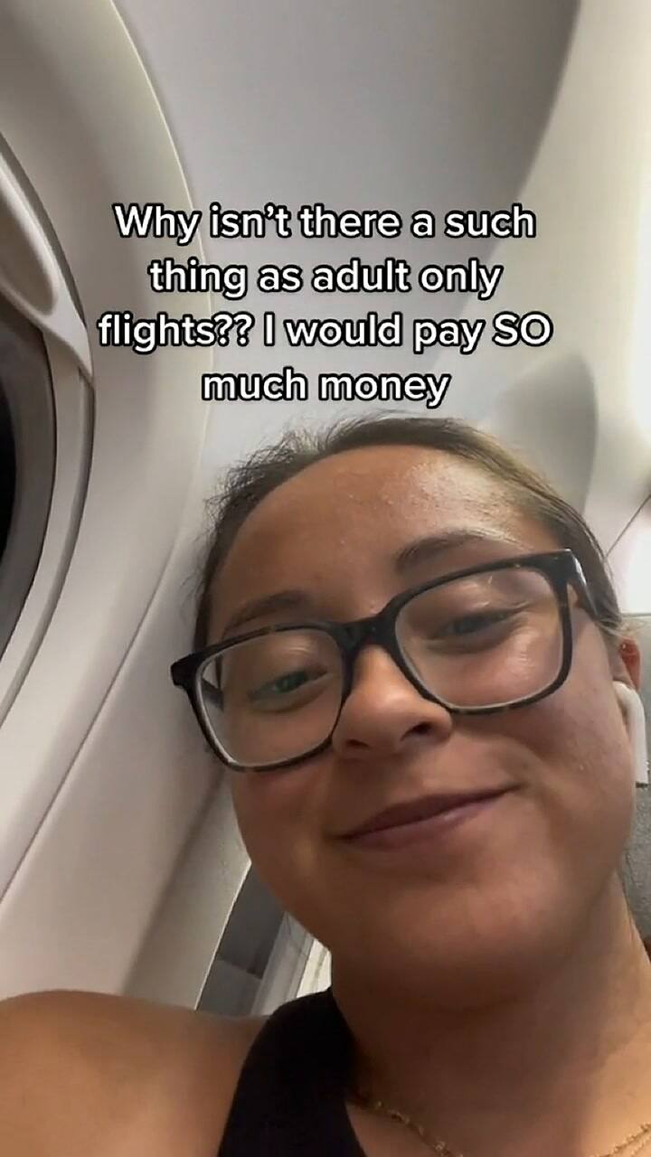 ¿Vuelos para adultos? Esta fue la propuesta de una tiktoker