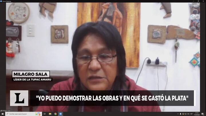 Milagro Sala volvió a defenderse de las acusaciones