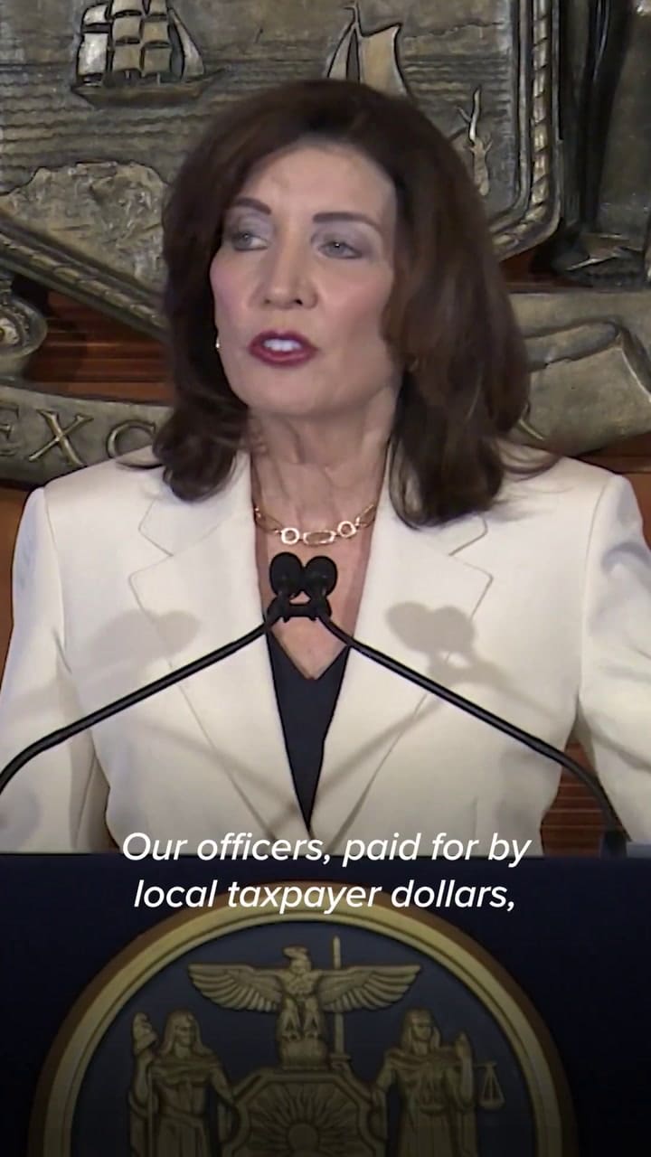 El video que publicó Hochul sobre la ley contra la colaboración con el ICE en Nueva York