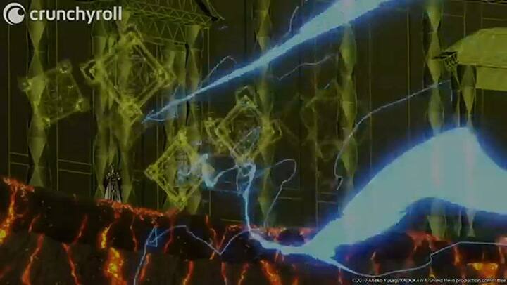 Una escena de pelea en The Rising of the Shield Hero