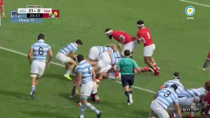 El cuarto try frente a Tonga