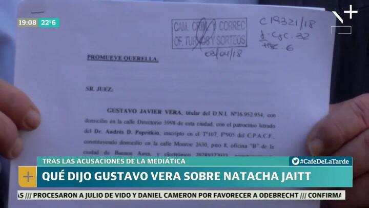 Gustavo Vera denunció a Natacha Jaitt por sus declaraciones