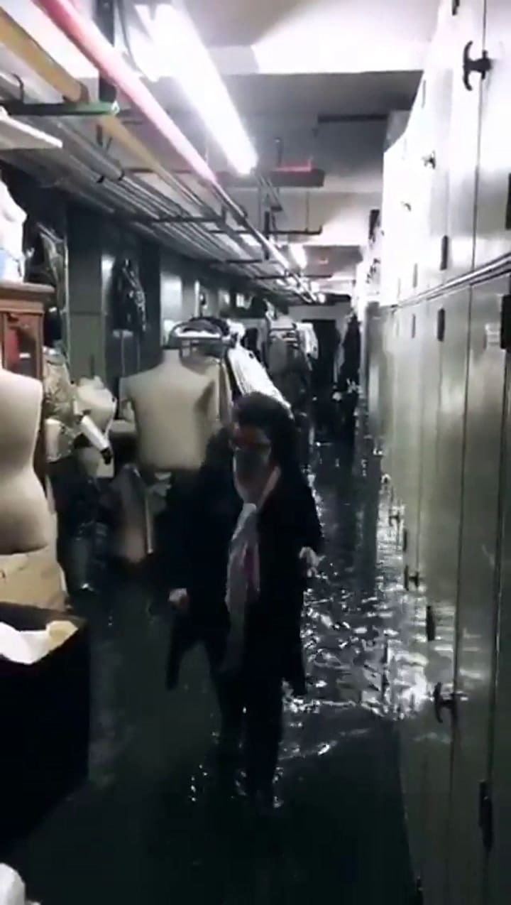 La inundación del Teatro Colón - Fuente: Twitter