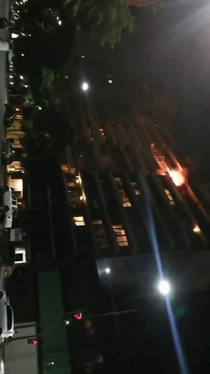 Imágenes del incendio - Fuente: Twitter