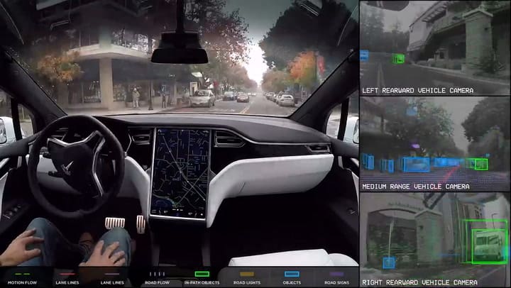 Así funciona el piloto automático de los autos Tesla