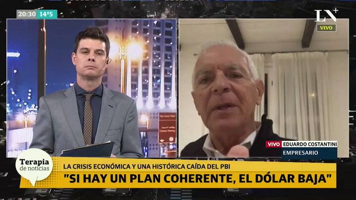 Costantini: 'Vamos de frente contra una pared, la crisis va a ser mayor'