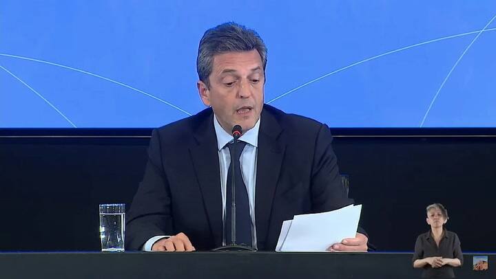 Massa anuncia las medidas económicas: fortalecimiento de reservas