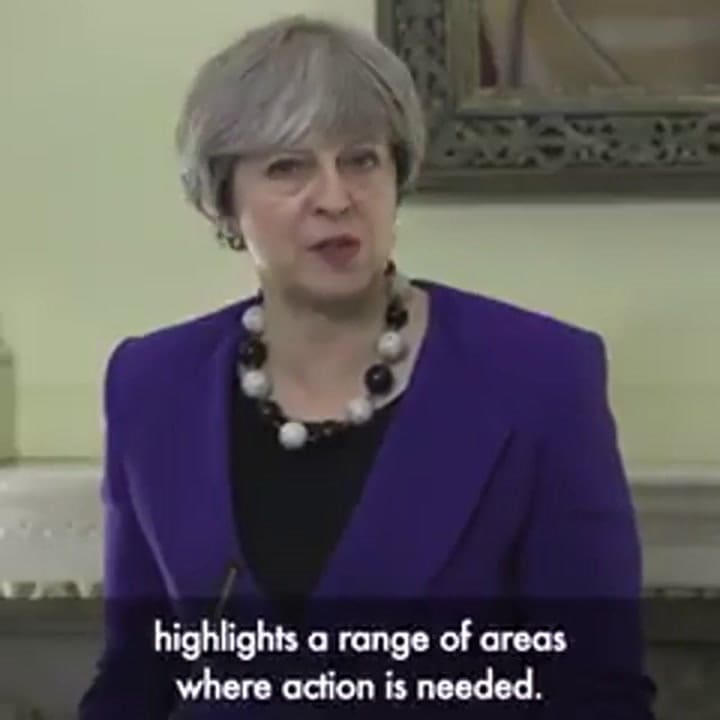 Theresa May habla sobre la importancia de combatir la soledad