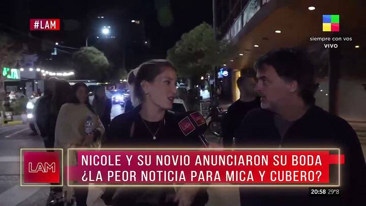 La dura respuesta de Mica Viciconte cuando desde LAM le preguntaron por el casamiento de Nicole Neumann