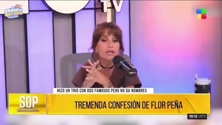 Flor Peña contó los detalles de su noche de pasión coun un exintegrante de Gran Hermano