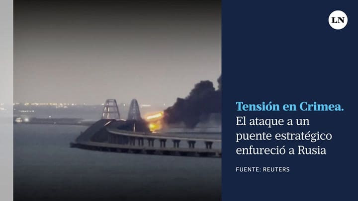 Tensión en Crimea: el ataque a un puente estratégico enfureció a Rusia