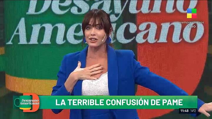 El blooper de Pamela David en vivo: quiso escribirle a Fatima Florez y termino hablando con Norberto Marcos