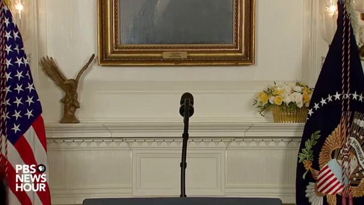 Donald Trump anuncia los bombardeos de Estados Unidos en Siria - Fuente: Youtube