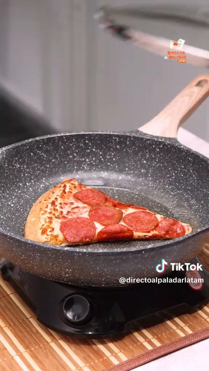Truco para recalentar la pizza sin horno ni microondas