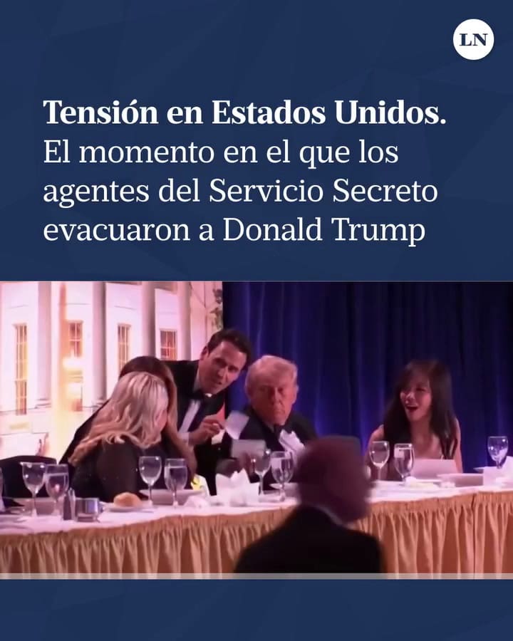 Trump debió ser evacuado este sábado por la noche de la cena de Corresponsales de la Casa Blanca
