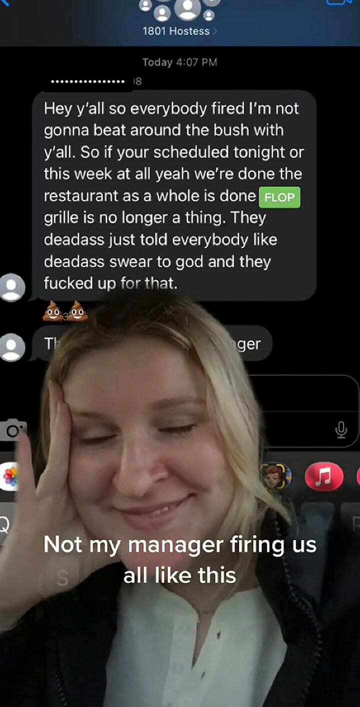 Contó cómo fueron despedidos de un restaurante en Estados Unidos sin previo aviso