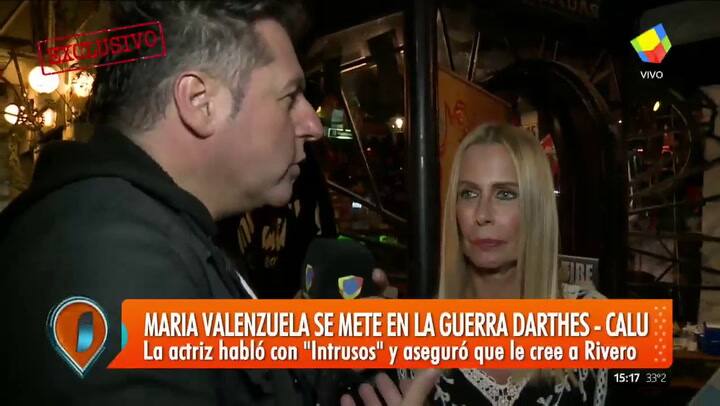 María Valenzuela y su apoyo a Calu Rivero: 'Creo en ella; tengo motivos para creerle'