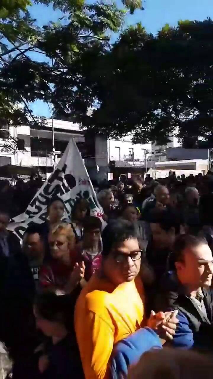 Así es la protesta de las personas con discapacidad en la Quinta de Olivos - Fuente: Twitter