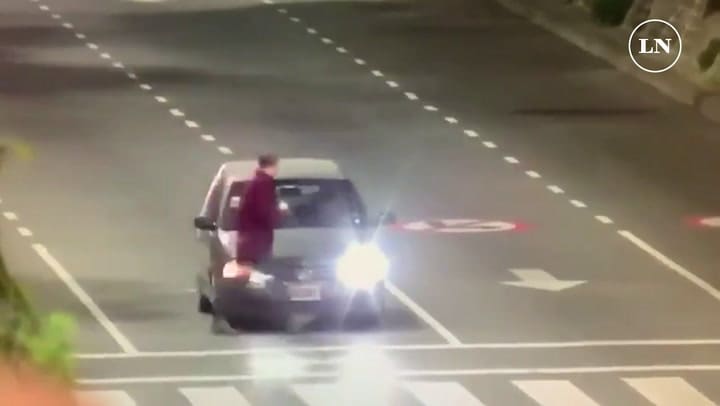 Video del policía que baleó a un limpiavidrios tras una discusión en la 9 de julio