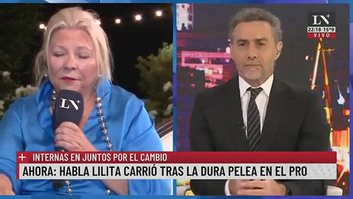 Elisa Carrió fustigó a sus compañeros de Juntos por el Cambio