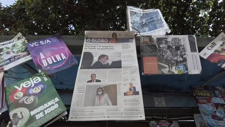 Escalada de covid-19 en Brasil con nuevo récord de muertos en 24 horas - Fuente: AFP