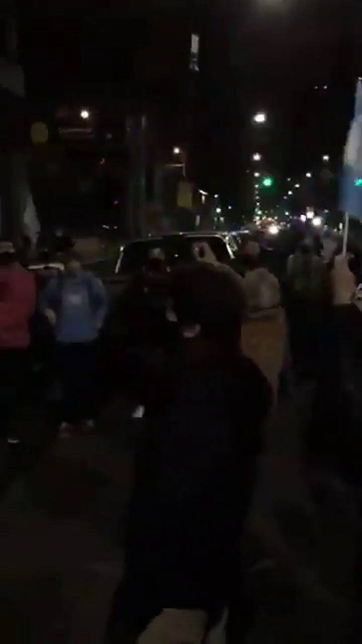 Manifestantes en el Congreso - Fuente: Twitter