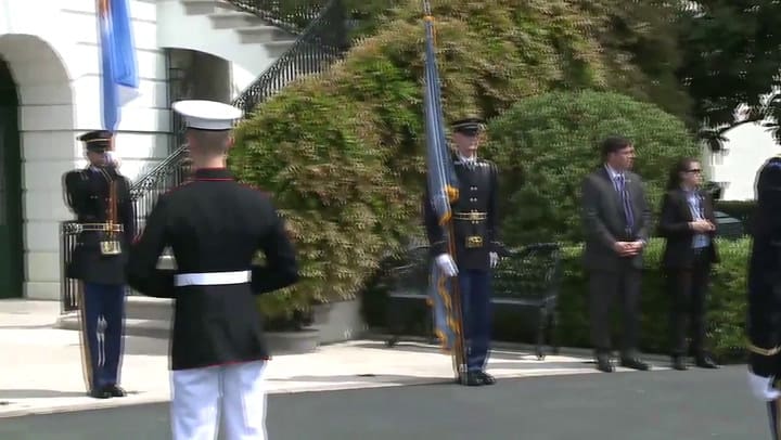 Mauricio Macri ya está en la Casa Blanca junto a Donald Trump