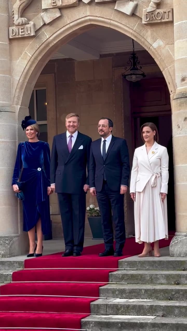 El rey Guillermo Alejandro y la reina Máxima llegaron a Chipre