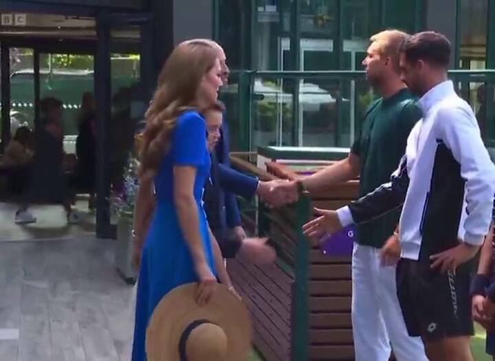 El saludo de Kate Middleton al arribar a Wimbledon