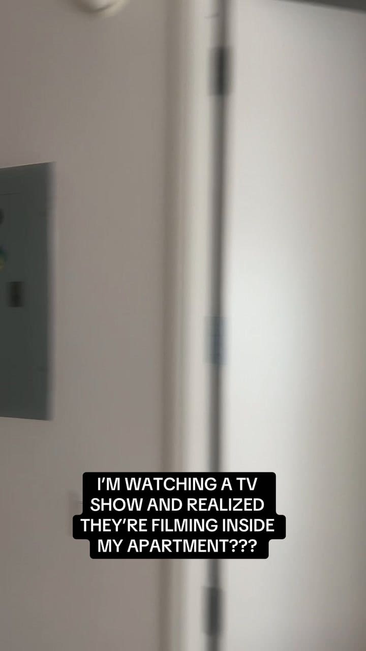 Estaba viendo una serie y descubrió que algunas escenas estaban grabadas en su propia casa