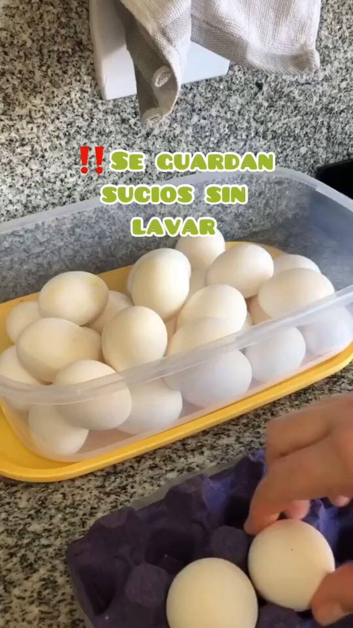 La forma correcta de almacenar huevos