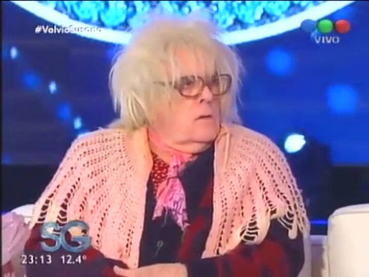 La abuela en el living de Susana - Fuente: TELEFE