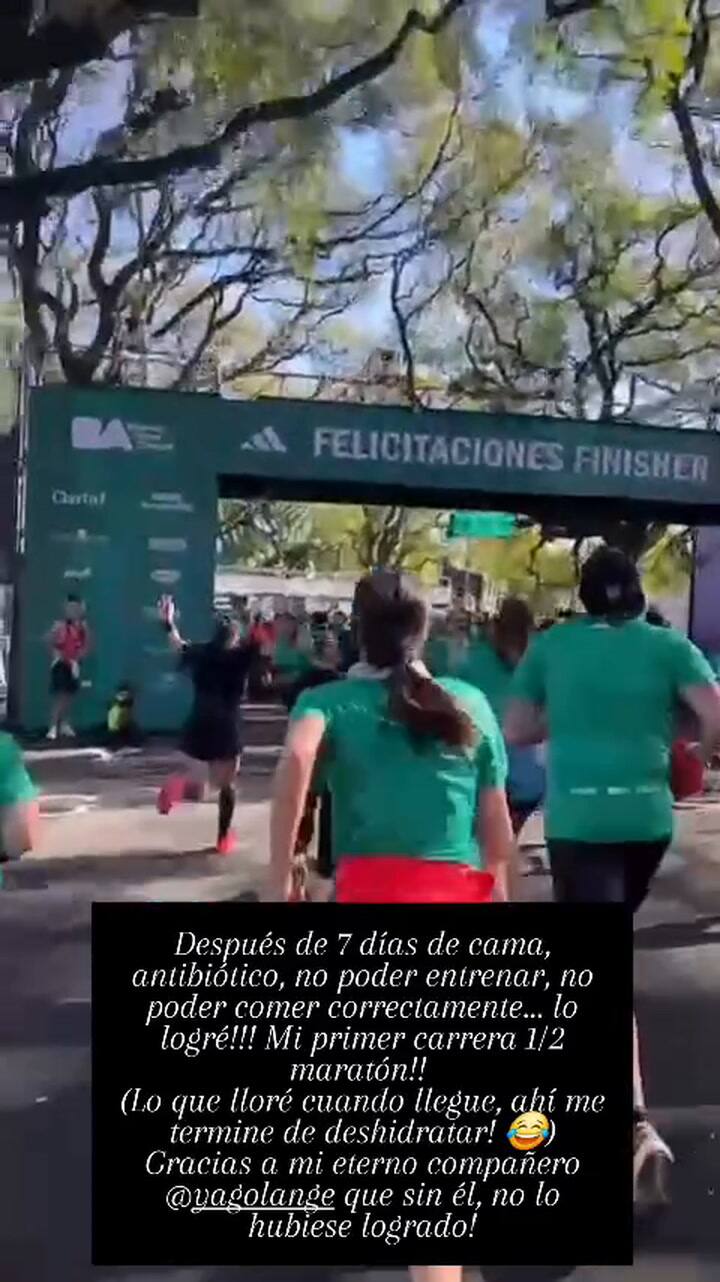 La reflexión de Juana Viale tras su participación en la media maratón