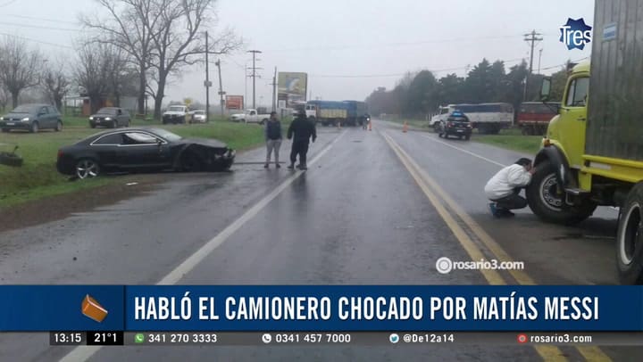 El choque de Matías Messi