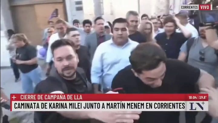 Incidentes durante la caminata de LLA en Corrientes 1