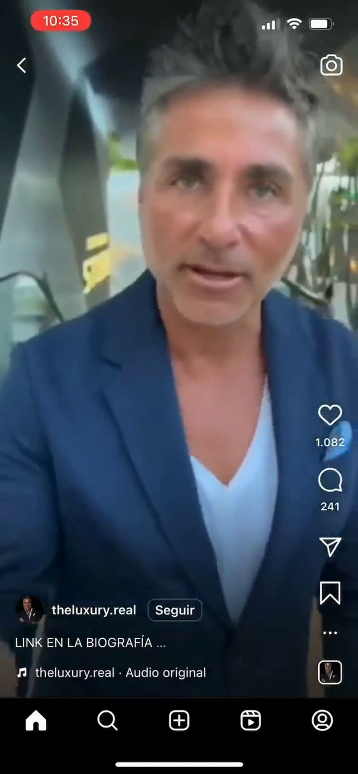 Javier Ferrer se presenta a sí mismo como 'instructor de vida'