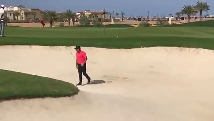 El día de furia de Sergio García en Arabia Saudita - Fuente: YouTube