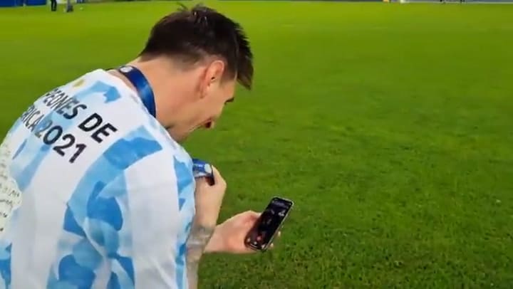 La dedicatoria de Lionel Messi a su familia tras conquistar la Copa América 2021