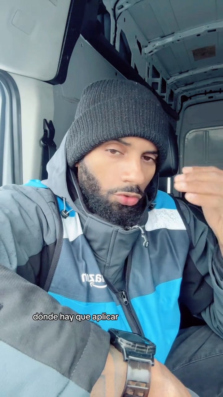 Carlos, el tik toker que contó su experiencia como repartidor en Estados Unidos