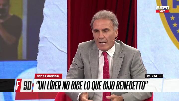 Ruggeri cuestionó a Benedetto por sus declaraciones: 'Un líder no dice eso'