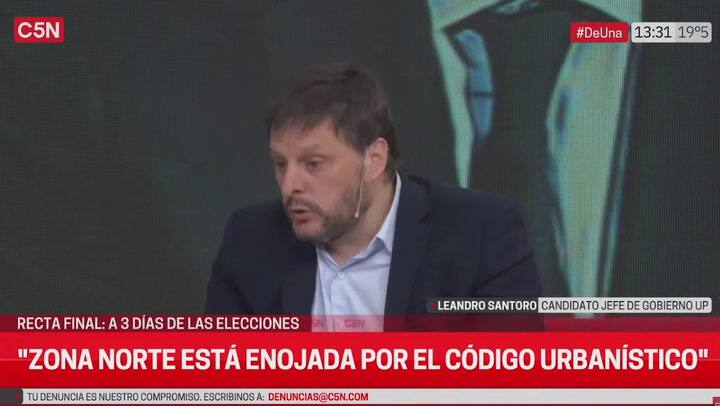 El cruce entre Santoro vs. Marra