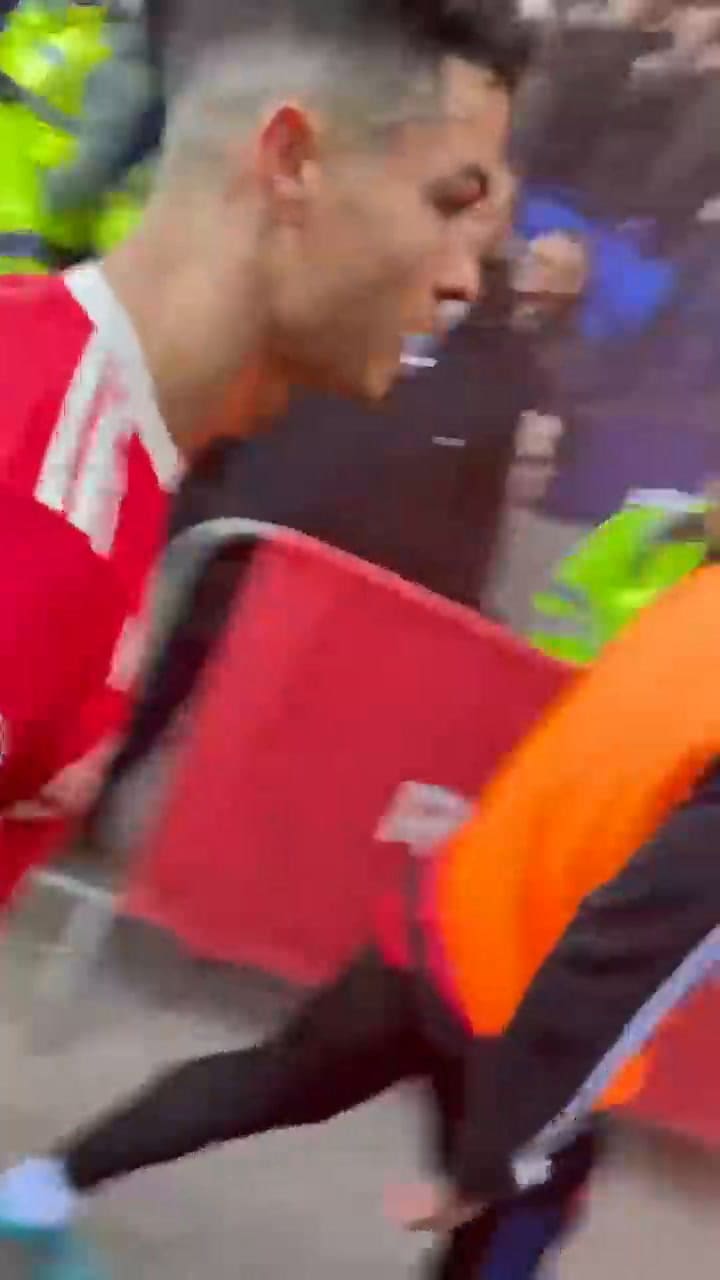 Cristiano Ronaldo reaccionó contra un hincha
