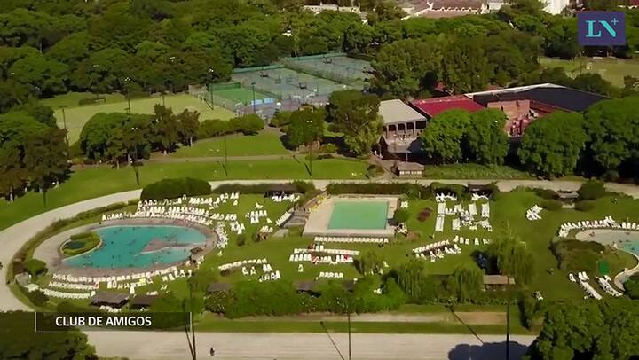 Piletas de la Ciudad, desde el drone de LN - Crédito: Jorge Vidal