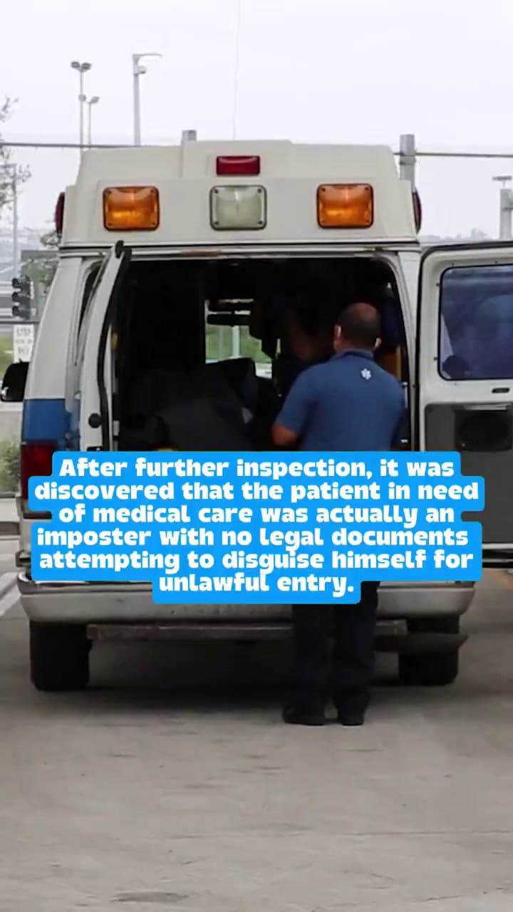 Un guatemalteco se hizo pasar por paciente para pasar ilegalmente la frontera a Estados Unidos(X:@@DFOSanDiegoCA)