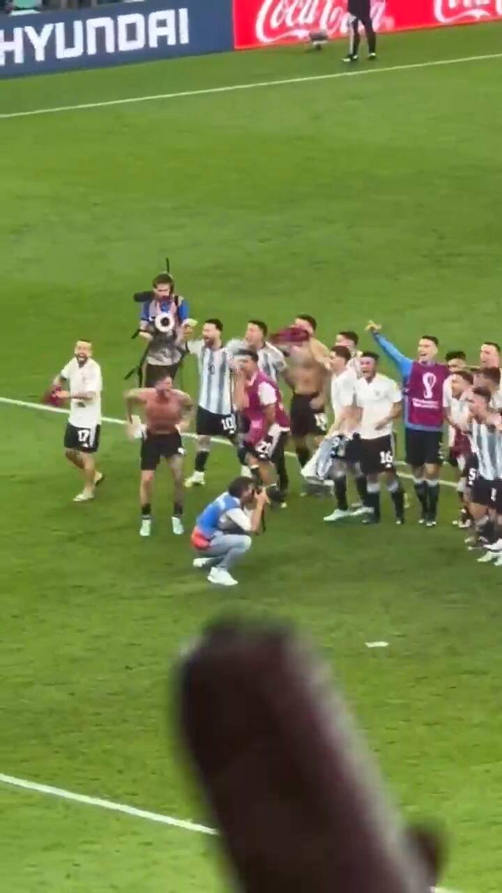 Emilia Ferrero festejó con la selección argentina por el pase a cuartos de final