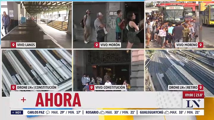 Paro de trenes - Filas