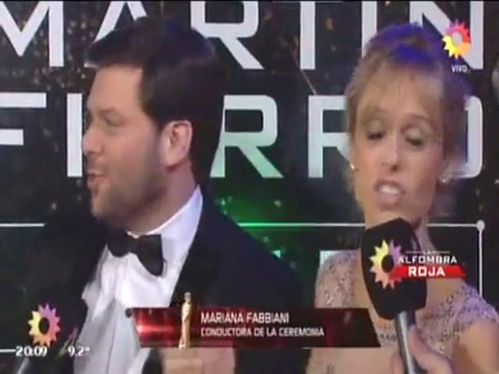 Martín Fierro 2017: Mariana Fabbiani y Guido Kaczka