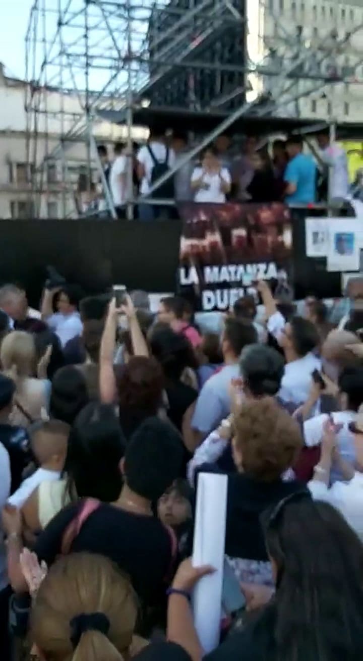 Imágenes de la marcha desde la calle