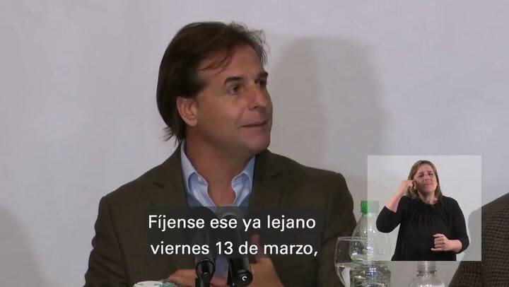 Luis Lacalle Pou: 'nos obliga a ir para atrás todo lo necesario' - Fuente: Twitter